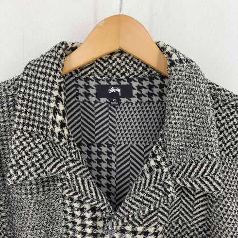 ステューシー Stussy 23AW MIXED PATTERN JERSEY SHIRT ミックスパターンジャージーシャツ メンズ import:XL