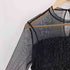 ザラ ZARA シアー 異素材ドッキング チュール ドレス ワンピース レディース import:M