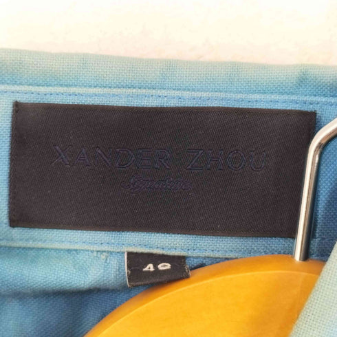 ザンダーゾウ XANDER ZHOU 18SS ブロックシャツ メンズ 48