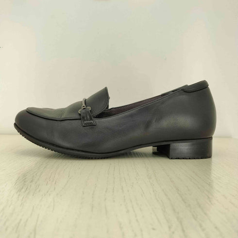 AKAISHI レザー スクエアトゥ ビットローファー レディース JPN:23.5