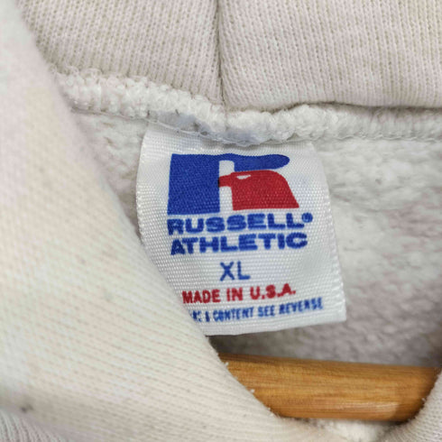 ラッセルアスレチック RUSSELL ATHLETIC 90s- USA製 OHIO フロント刺繍プルオーバーパーカー メンズ XL