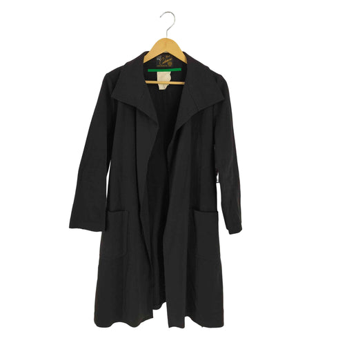 miniyu イタリア製生地 カシミヤ混ロングコート レディース