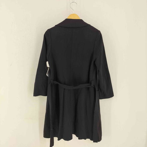 miniyu イタリア製生地 カシミヤ混ロングコート レディース