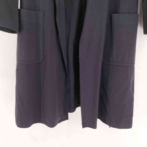 miniyu イタリア製生地 カシミヤ混ロングコート レディース