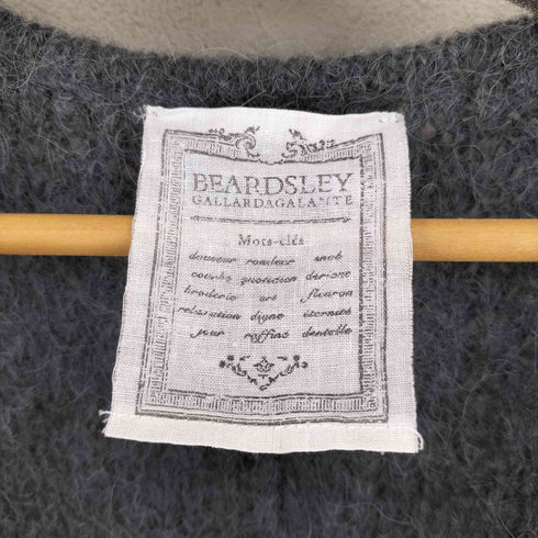 ビアズリー BEARDSLEY アルパカ混アクリルニットロングカーディガン レディース FREE