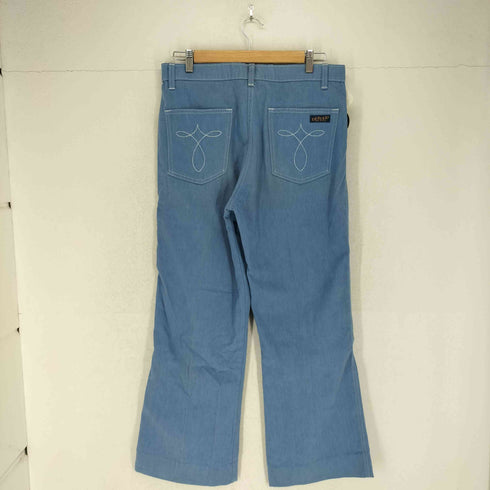 ディーシー DEECEE 80s USA製 バックポケット刺繍フレアパンツ メンズ 34/34
