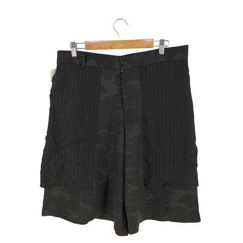 ブラックコムデギャルソン BLACK COMME des GARCONS AD2018 レイヤード ワイド ショーツ メンズ JPN:XL