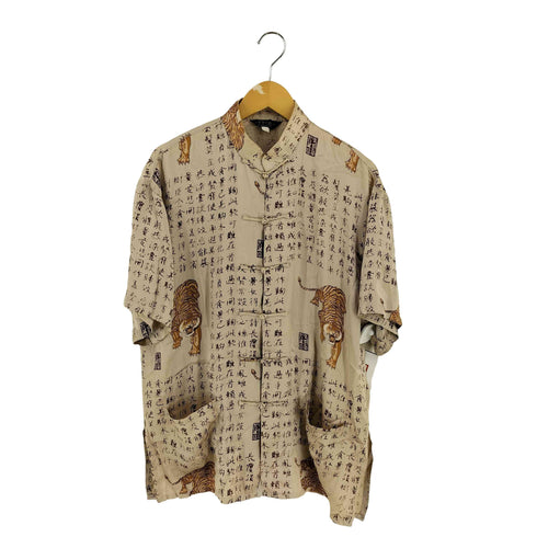 YYSB 総柄 チャイナシャツ メンズ