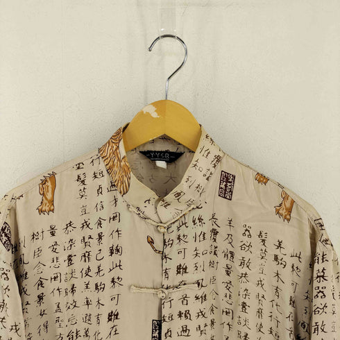 YYSB 総柄 チャイナシャツ メンズ