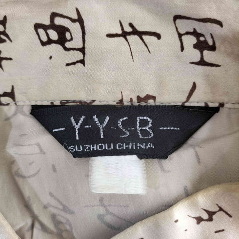YYSB 総柄 チャイナシャツ メンズ