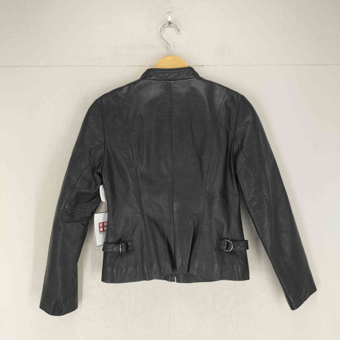 AGNE カウレザーシングルライダースジャケット レディース JPN:9号