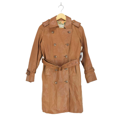 GRACE グレイス cow leather カウレザートレンチコート レディース JPN:36