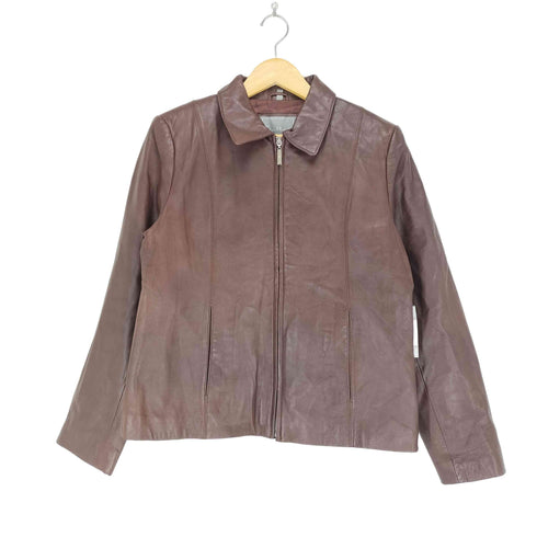 Juliet Michelle REAL CUERO ジップレザージャケット レディース JPN:XL