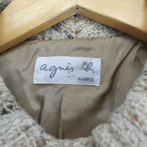 アニエスベー agnes b. 90s フランス製ウールステンカラーコート レディース FR:36