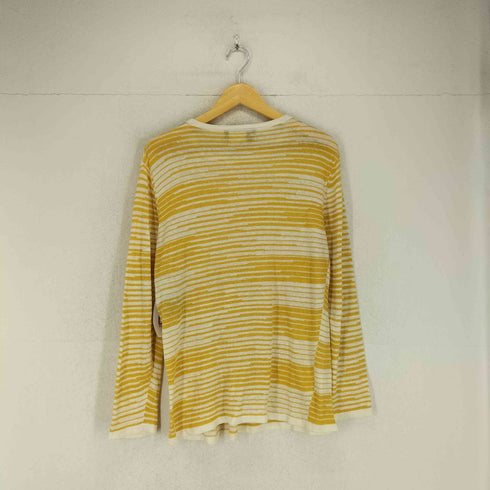 サルヴァトーレフェラガモ Salvatore Ferragamo リネンマルチボーダーニットカットソー メンズ import:M