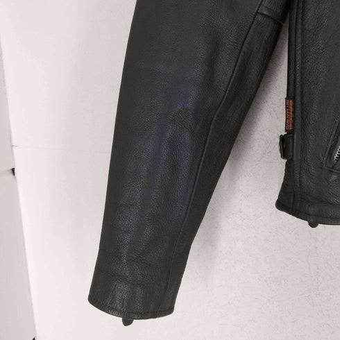 HOT LEATHERS ラインシングルライダースジャケット レディース JPN:S