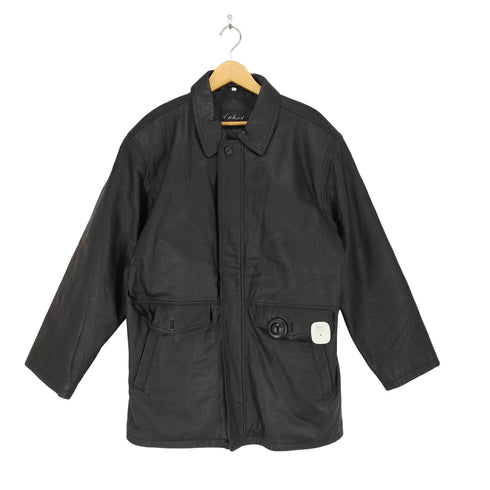 sheepskin シープスキン比翼ステンカラーコート メンズ JPN:L