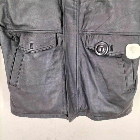 sheepskin シープスキン比翼ステンカラーコート メンズ JPN:L