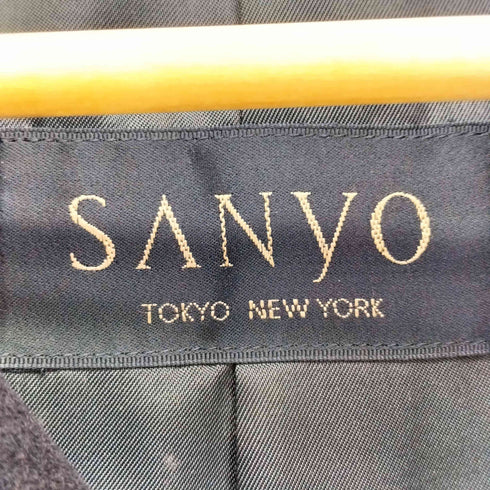 サンヨー SANYO ウール ステンカラー コート メンズ 94-82-175