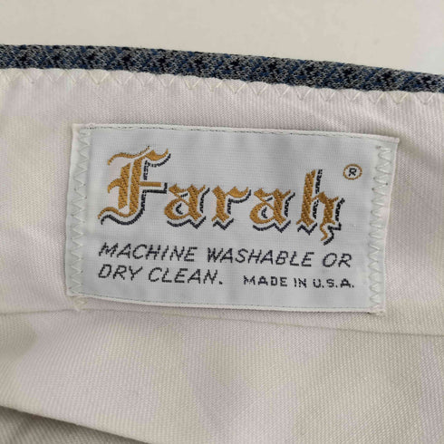 ファーラー FARAH 70S USA製 TALONジップ トラウザー メンズ
