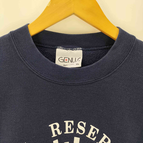90S GENUS USA製 WESTERN RESERVVE UNIVERSITY アーチロゴ プリント スウェット メンズ import:XL