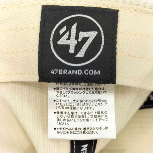 フォーティーセブン ’47 CLEAN UP コーデュロイキャップ ツートンクリーンナップ メンズ