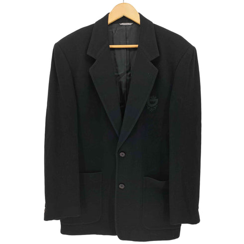 BYBLOS イタリア製 ウール カシミヤ フロント 刺繍 2B シングル テーラード ジャケット メンズ EUR:46