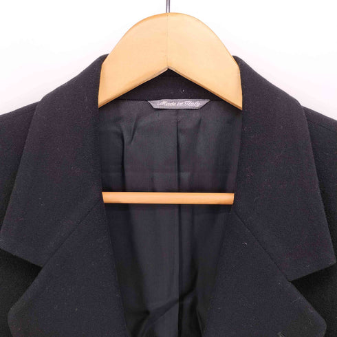 BYBLOS イタリア製 ウール カシミヤ フロント 刺繍 2B シングル テーラード ジャケット メンズ EUR:46