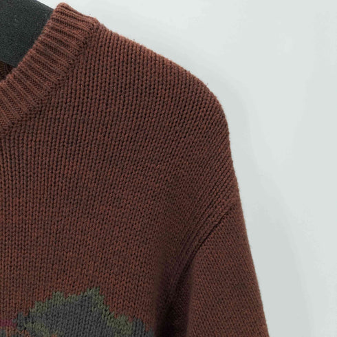 JH Collectibles アニマル 総柄 アクリル コットン ニット セーター メンズ import:S