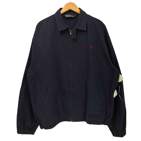 ポロバイラルフローレン Polo by RALPH LAUREN 90s 三角タグ ポニー刺繍 スイングトップ チンストラップ メンズ import:L