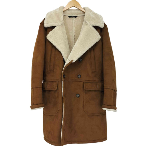 ザラ ZARA ボア ムートンコート メンズ import:M