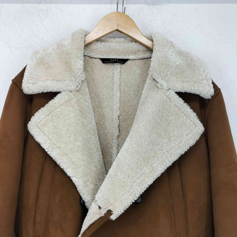 ザラ ZARA ボア ムートンコート メンズ import:M