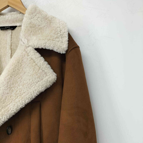 ザラ ZARA ボア ムートンコート メンズ import:M
