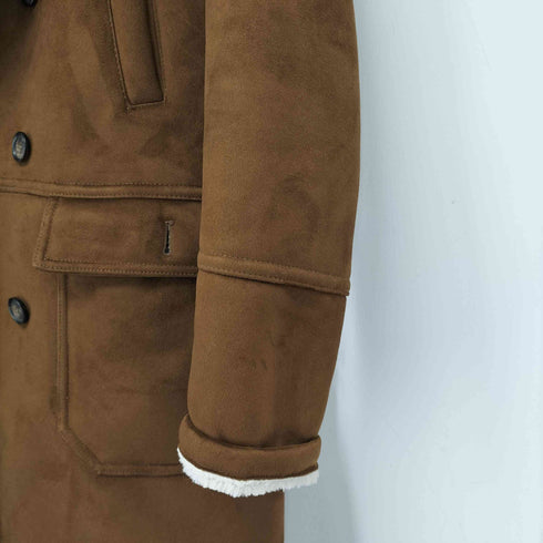 ザラ ZARA ボア ムートンコート メンズ import:M