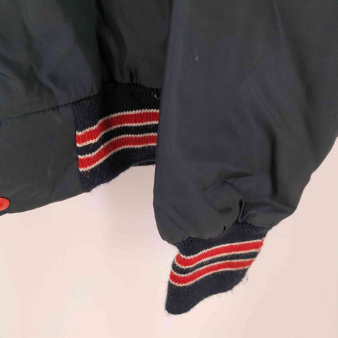 ウェストウィンド WEST WIND 90S USA製 tailored by Buccaneer Cheri エンブレム ロゴ プリント スタジャン ジャケット ブルゾン メンズ import:S