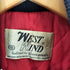 ウェストウィンド WEST WIND 90S USA製 tailored by Buccaneer Cheri エンブレム ロゴ プリント スタジャン ジャケット ブルゾン メンズ import:S