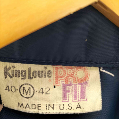 キングルイ King louie 70-80S USA製 PRO FIT ナイロン コーチ ジャケット メンズ import:M