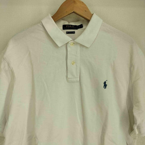 ポロラルフローレン POLO RALPH LAUREN 鹿の子 ポニー刺繍 S/S ポロシャツ メンズ import:L