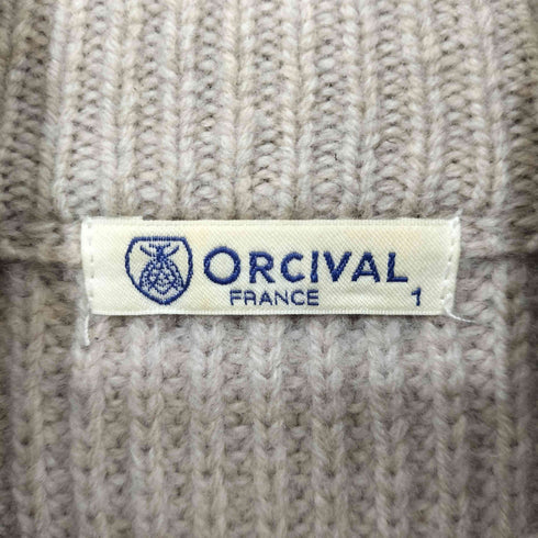 オーシバル ORCIVAL ハーフジップ リブニット セーター レディース JPN:1