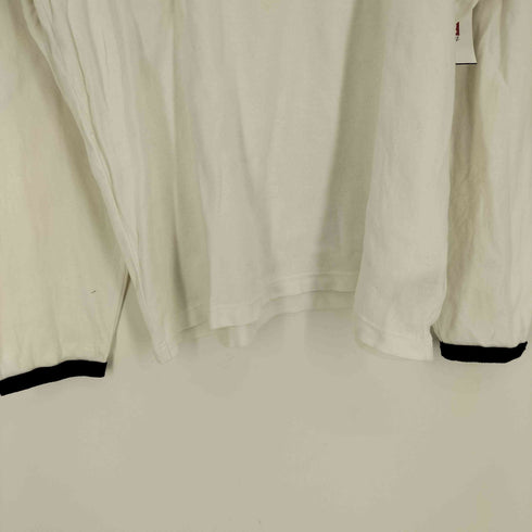 ポロジーンズ RL POLO JEANS CO. リブ編み フロント ロゴプリント クルーネック L/S リンガー Tシャツ メンズ import:L