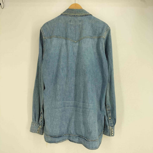 レミレリーフ REMI RELIEF レイヤードボタン 花 スタッズ L/S デニム ウエスタンシャツ メンズ JPN:XL