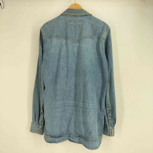 レミレリーフ REMI RELIEF レイヤードボタン 花 スタッズ L/S デニム ウエスタンシャツ メンズ JPN:XL