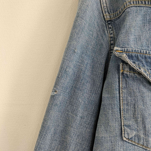レミレリーフ REMI RELIEF レイヤードボタン 花 スタッズ L/S デニム ウエスタンシャツ メンズ JPN:XL