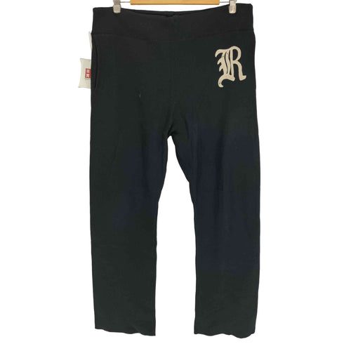 ラグビーラルフローレン Rugby Ralph Lauren 2004-13S フェルトパッチ イージー スウェット ジョガー パンツ カットオフ メンズ M