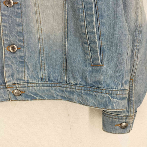 星刻印ボタン デニム トラッカージャケット メンズ