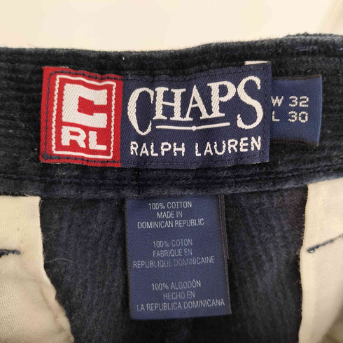 チャップスラルフローレン CHAPS RALPH LAUREN 90S-00S 2タック 太畝 コーデュロイ パンツ メンズ W32 L30