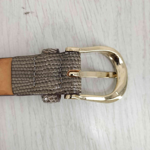 TIBERIO FERRETTI イタリア製 ハンドメイド パイソン柄 レザー ベルト メンズ