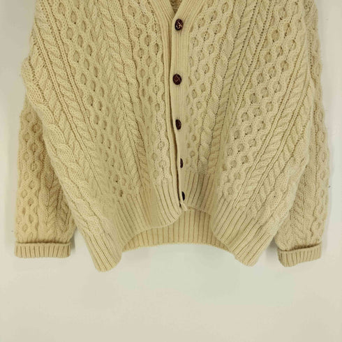 HIGHLAND HOME INDUS 90S スコットランド ウール クルミボタン ニット カーディガン メンズ