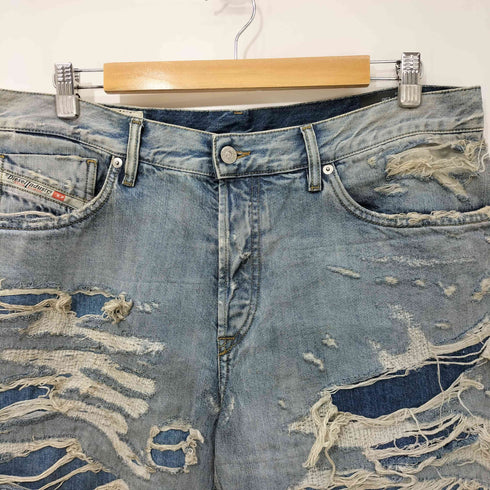 ディーゼル DIESEL 00s D-FINING Y2K ダメージ加工 デストロイ クラッシュデニムパンツ メンズ W36 L30