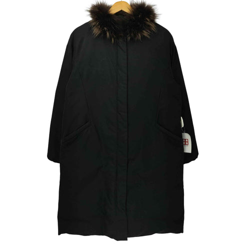 ユナイテッドアローズグリーンレーベルリラクシング UNITED ARROWS green label relaxing FM 2WAY ファー ノーステッチ ダウン コート レディース JPN:38